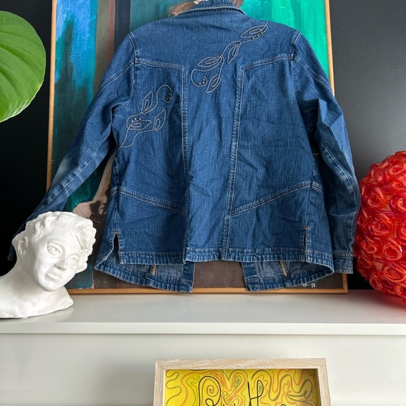 Embroidered Denim Jacket - Picture 2 of 5